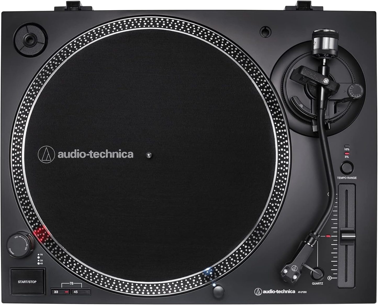 Audio-Technica AT-LP120XUSB-SV Direct-Drive Turntable (Analog & USB), Fully Manual, Hi-Fi, 3 Speed, Convert Vinyl to Digital, Anti-Skate and Variable Pitch Control